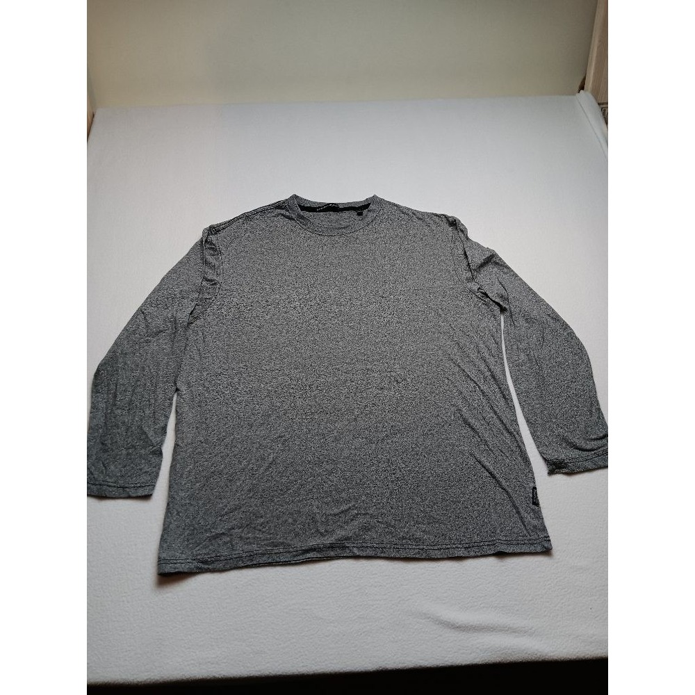 Beverly Hills Polo Club Mens XL Gray Heather Long Sleeve Crewneck Shirt Cotton